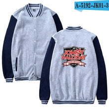 Load image into Gallery viewer, Johnny Hallyday baseball Jacket men/women uniform coat winter fashion sweatshirt warm hip hop college women Jackets clothes