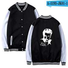 Load image into Gallery viewer, Johnny Hallyday baseball Jacket men/women uniform coat winter fashion sweatshirt warm hip hop college women Jackets clothes