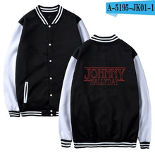 Load image into Gallery viewer, Johnny Hallyday baseball Jacket men/women uniform coat winter fashion sweatshirt warm hip hop college women Jackets clothes