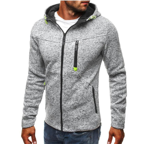 Hoodies Men Fashion Personality Zipper Sweatshirt Male Solid Hoody Tracksuit Hip Hop Autumn Hoodies Mens