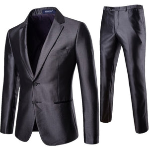 Mens Wedding Groom Suits With Pants 2018 Brand New Single Breasted 2 Piece Suit (Jacket+Pants) Men Business Suit Costume Homme