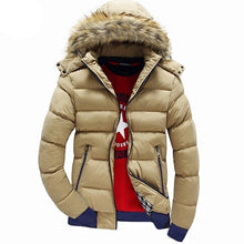 Load image into Gallery viewer, Hot Sell Winter Men&#39;s Coats Male Parkas Thick Hooded Fur Collar Parka Men Fleece Jackets Warm Outwear Male Overcoats 5XL 6XL 7XL