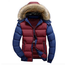 Load image into Gallery viewer, Hot Sell Winter Men&#39;s Coats Male Parkas Thick Hooded Fur Collar Parka Men Fleece Jackets Warm Outwear Male Overcoats 5XL 6XL 7XL