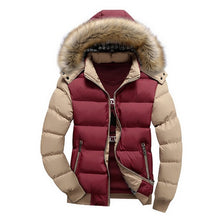 Load image into Gallery viewer, Hot Sell Winter Men&#39;s Coats Male Parkas Thick Hooded Fur Collar Parka Men Fleece Jackets Warm Outwear Male Overcoats 5XL 6XL 7XL