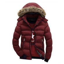 Load image into Gallery viewer, Hot Sell Winter Men&#39;s Coats Male Parkas Thick Hooded Fur Collar Parka Men Fleece Jackets Warm Outwear Male Overcoats 5XL 6XL 7XL