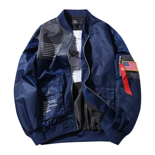 Large Size Men's Bomber Jacket Men Air Pilot Casual Jackets Yokosuka Clothing Fashion Coats Male Hip Hop Flight Outerwear ,GA372