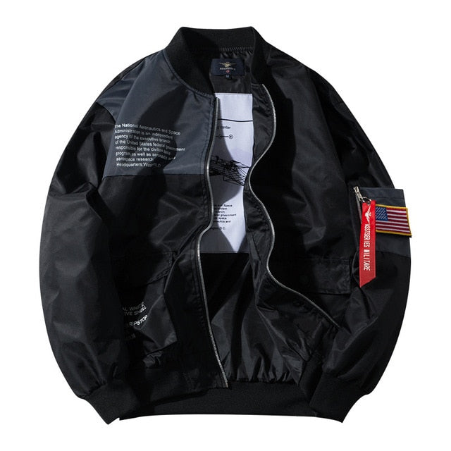 Large Size Men's Bomber Jacket Men Air Pilot Casual Jackets Yokosuka Clothing Fashion Coats Male Hip Hop Flight Outerwear ,GA372