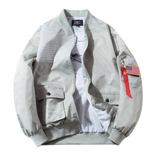 Load image into Gallery viewer, Large Size Men&#39;s Bomber Jacket Men Air Pilot Casual Jackets Yokosuka Clothing Fashion Coats Male Hip Hop Flight Outerwear ,GA372