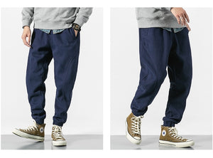 2019 Winter Bib Overall Men Jogger Pants Warm High Street Casual Pants Cargo Hip Hop Trousers Teenage Wool Sweatpants Brushed
