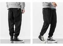 Load image into Gallery viewer, 2019 Winter Bib Overall Men Jogger Pants Warm High Street Casual Pants Cargo Hip Hop Trousers Teenage Wool Sweatpants Brushed