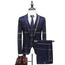 Load image into Gallery viewer, 2019 New suit 3 piece set (jacket + vest + pants) business high-end custom British style child fashion Plus size suits