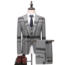 Load image into Gallery viewer, 2019 New suit 3 piece set (jacket + vest + pants) business high-end custom British style child fashion Plus size suits
