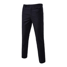 Load image into Gallery viewer, HEFLASHOR 2019 New Autumn Men Fashion Cotton Solid Color Business Suit Pants / Men Groom Wedding Dress Suit Pants Mens Trousers