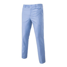 Load image into Gallery viewer, HEFLASHOR 2019 New Autumn Men Fashion Cotton Solid Color Business Suit Pants / Men Groom Wedding Dress Suit Pants Mens Trousers
