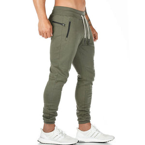 Brand muscle mens Sweatpants fitness training jogger sport Sweatpants Fashion streetwear pants men Elastic waist trousers