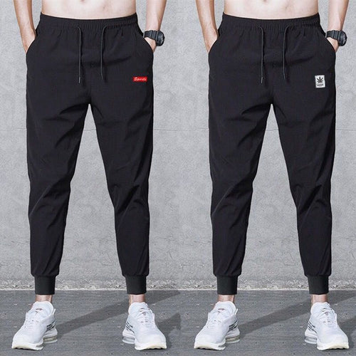 2019 Spring Casual Slim Fit Pants Men Sweat Pants Stripe Male Cotton Sportswear Casual Trousers Straight Pants Hip Hop Street