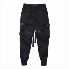 Load image into Gallery viewer, Men Cargo Pants Ribbons Harem Joggers Harajuku Sweatpant Hip Hop Trousers GDD99