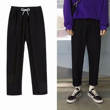 Load image into Gallery viewer, 2019 Men Multi-pocket Elastic Waist Design Harem Pant Street Punk Hip Hop Red Casual Trousers Joggers HKJ1