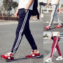 Load image into Gallery viewer, Men Pants Casual Striped Pants Male Plus Size Autumn Winter Straight Man Trousers Fashion Breathable Fitness Clothing Sweatpants
