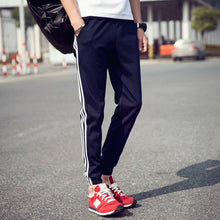Load image into Gallery viewer, Men Pants Casual Striped Pants Male Plus Size Autumn Winter Straight Man Trousers Fashion Breathable Fitness Clothing Sweatpants