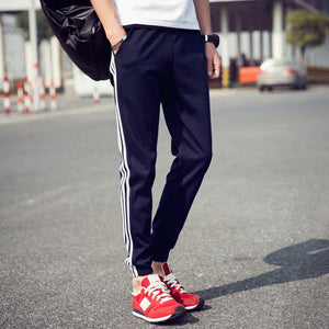 Men Pants Casual Striped Pants Male Plus Size Autumn Winter Straight Man Trousers Fashion Breathable Fitness Clothing Sweatpants