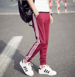 Men Pants Casual Striped Pants Male Plus Size Autumn Winter Straight Man Trousers Fashion Breathable Fitness Clothing Sweatpants