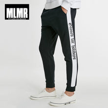 Load image into Gallery viewer, MLMR Men&#39;s Autumn Men Pants Letter Print Spliced Sweatpants Trousers Men Track Pants | 218314527