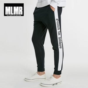 MLMR Men's Autumn Men Pants Letter Print Spliced Sweatpants Trousers Men Track Pants | 218314527