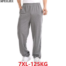 Load image into Gallery viewer, men simple cheap sports pants big size 7XL 8XL man summer black elasticity pants casual mens home pants Straight Trousers cotton