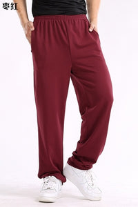 men simple cheap sports pants big size 7XL 8XL man summer black elasticity pants casual mens home pants Straight Trousers cotton