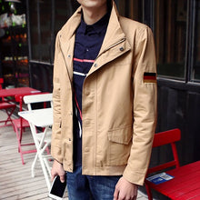 Load image into Gallery viewer, New 2018 autumn military style fashion german flag embroidery single-breasted jacket men chaqueta hombre men&#39;s clothing /JK35