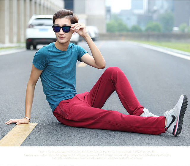 YASUGUOJI Mens Sweatpants Joggers Incerun Jogger Men Pants Pants Men Sweatpants Joggers Elasticity Streetwear Track Pants Men