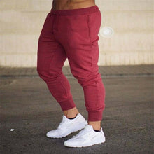 Load image into Gallery viewer, Mens Joggers Casual Pants Fitness Male Sportswear Tracksuit Bottoms Skinny Sweatpants Trousers Black Gyms Joggers Track Pants