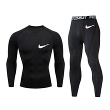 Load image into Gallery viewer, bottoms mma rashguard men compression pants Fitness men leggings  thermal underwear bottom base layer Men&#39;s tracksuit Clothing