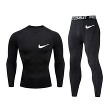 Load image into Gallery viewer, bottoms mma rashguard men compression pants Fitness men leggings  thermal underwear bottom base layer Men&#39;s tracksuit Clothing