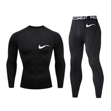 Load image into Gallery viewer, bottoms mma rashguard men compression pants Fitness men leggings  thermal underwear bottom base layer Men&#39;s tracksuit Clothing