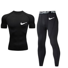 Load image into Gallery viewer, bottoms mma rashguard men compression pants Fitness men leggings  thermal underwear bottom base layer Men&#39;s tracksuit Clothing