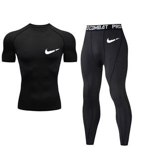 bottoms mma rashguard men compression pants Fitness men leggings  thermal underwear bottom base layer Men's tracksuit Clothing