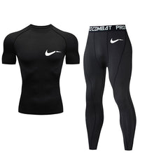 Load image into Gallery viewer, bottoms mma rashguard men compression pants Fitness men leggings  thermal underwear bottom base layer Men&#39;s tracksuit Clothing