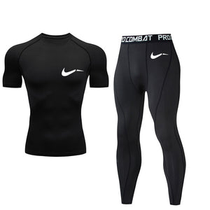 bottoms mma rashguard men compression pants Fitness men leggings  thermal underwear bottom base layer Men's tracksuit Clothing