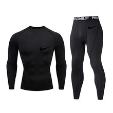 Load image into Gallery viewer, bottoms mma rashguard men compression pants Fitness men leggings  thermal underwear bottom base layer Men&#39;s tracksuit Clothing