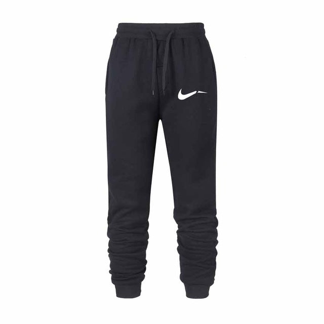 2019 Fall Men's Black doodle Print Trousers Jogger Men's Pants Casual Slim Fit Men's Fitness Sweatpants Big Size wholesale