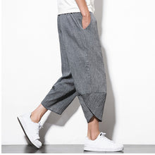 Load image into Gallery viewer, Plus Size Cotton Linen Harem Pants Men Jogger Pants 2019 Male Casual Summer Track Pants Trousers