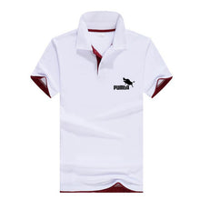 Load image into Gallery viewer, 2019 brand new fashion men&#39;s printing Polo shirt lapel short sleeve fitness men&#39;s polo shirt custom white black gray navy