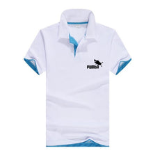 Load image into Gallery viewer, 2019 brand new fashion men&#39;s printing Polo shirt lapel short sleeve fitness men&#39;s polo shirt custom white black gray navy