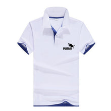 Load image into Gallery viewer, 2019 brand new fashion men&#39;s printing Polo shirt lapel short sleeve fitness men&#39;s polo shirt custom white black gray navy