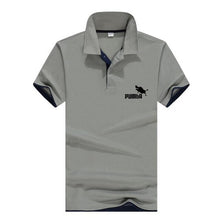 Load image into Gallery viewer, 2019 brand new fashion men&#39;s printing Polo shirt lapel short sleeve fitness men&#39;s polo shirt custom white black gray navy