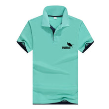 Load image into Gallery viewer, 2019 brand new fashion men&#39;s printing Polo shirt lapel short sleeve fitness men&#39;s polo shirt custom white black gray navy