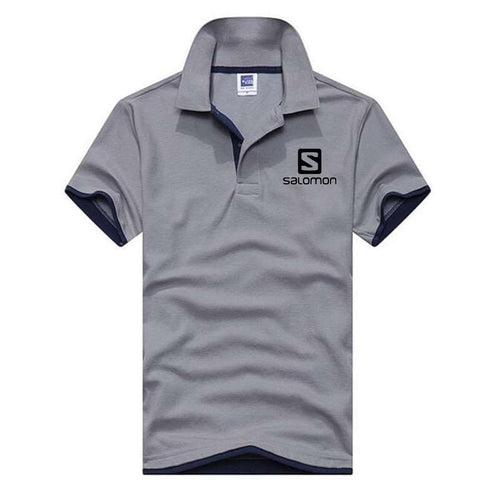 2019 New Fashion Men Polo Shirt Salomon Brands Clothing Short Sleeve Summer Shirt Man Cotton Poloshirt Men Plus Polo Shirts