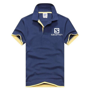 2019 New Fashion Men Polo Shirt Salomon Brands Clothing Short Sleeve Summer Shirt Man Cotton Poloshirt Men Plus Polo Shirts